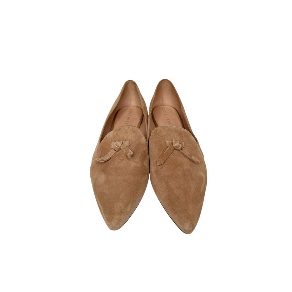 Cole Haan Viola Skimmer Suede Tassel Loafer Flats Size 9.5B